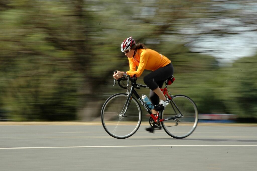 Cycling improves heart health and leg strength