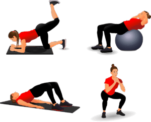 fitness for Woman performing squats