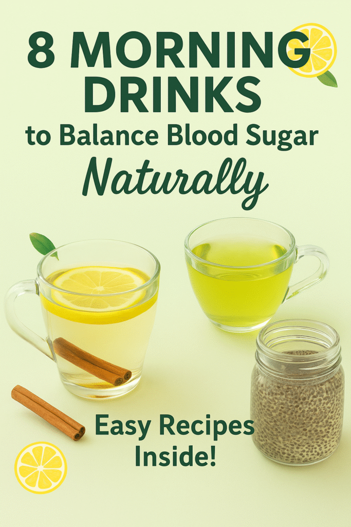 8 Morning Drinks to Naturally Balance Blood Sugar (Easy Recipes Inside)